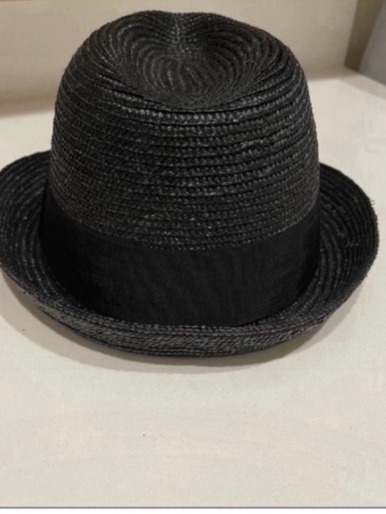 Banana Republic Classic Retro Vintage Style Black Straw  display picture 3